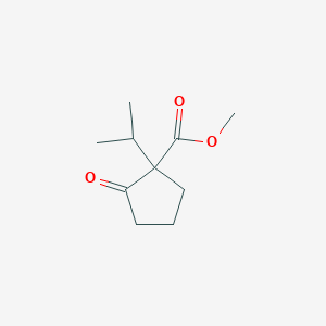 molecular formula C10H16O3 B8588061 Methyl 2-oxo-1-(propan-2-yl)cyclopentane-1-carboxylate CAS No. 74036-92-3