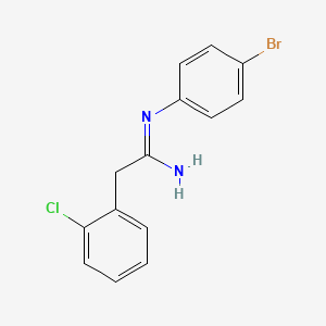 (1Z)-N'-(4-Bromophenyl)(2-chlorophenyl)ethanimidamide