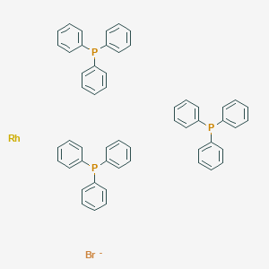 molecular formula C54H45BrP3Rh- B085881 溴三(三苯基膦)铑 CAS No. 14973-89-8