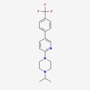 1-(Propan-2-yl)-4-{5-[4-(trifluoromethyl)phenyl]pyridin-2-yl}piperazine