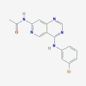 Acetamide,n-[4-[(3-bromophenyl)amino]pyrido[4,3-d]pyrimidin-7-yl]-