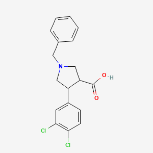 (3RS,4SR)-1-Benzyl-4-(3,4-dichloro-phenyl)-pyrrolidine-3-carboxylic acid
