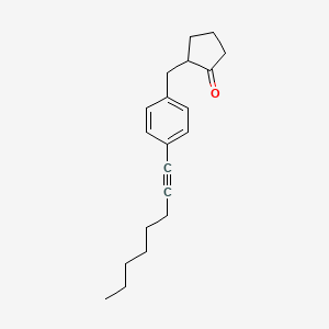2-(4-(Oct-1-yn-1-yl)benzyl)cyclopentanone