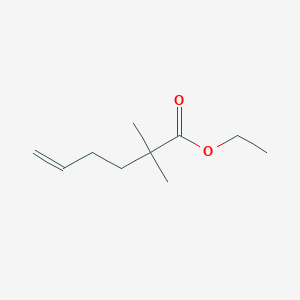 molecular formula C10H18O2 B8588241 Ethyl 2,2-dimethylhex-5-enoate 