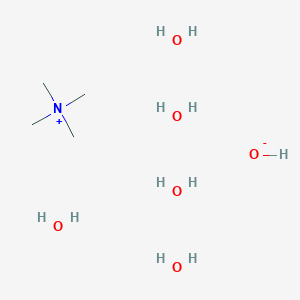 molecular formula C4H23NO6 B085883 五水合四甲铵氢氧化物 CAS No. 10424-65-4