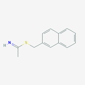 molecular formula C13H13NS B8588419 naphthalen-2-ylmethyl ethanimidothioate 