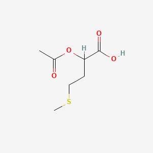 B8588446 2-(Acetyloxy)-4-(methylthio)butanoic acid CAS No. 161193-03-9