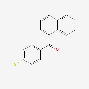 molecular formula C18H14OS B8588477 (4-Methylthiophenyl)-naphth-1-yl-ketone 