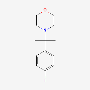 molecular formula C13H18INO B8588502 4-(2-(4-Iodophenyl)propan-2-yl)morpholine 