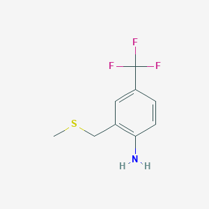 2-[(Methylthio)methyl]-4-(trifluoromethyl)benzenamine