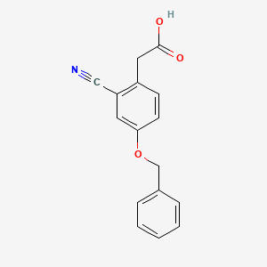 [4-(Benzyloxy)-2-cyanophenyl]acetic acid