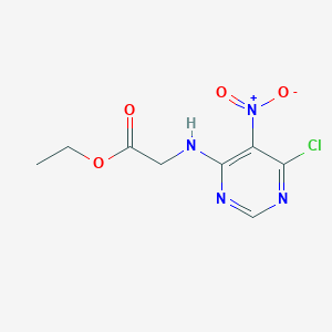 (6-Chloro-5-nitro-pyrimidin-4-ylamino)-acetic acid ethyl ester