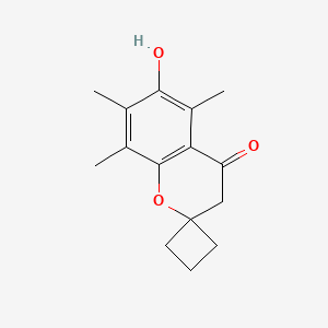 6-Hydroxy-5,7,8-trimethyl-spiro[2H-1-benzopyran-2,1'-cyclobutan]-4(3H)-one