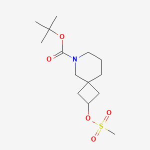 Tert-butyl 2-((methylsulfonyl)oxy)-6-azaspiro[3.5]nonane-6-carboxylate