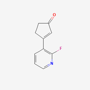 3-(2-Fluoropyridin-3-YL)cyclopent-2-enone
