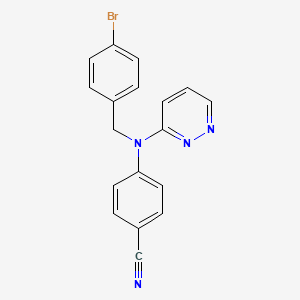Benzonitrile, 4-[[(4-bromophenyl)methyl]-3-pyridazinylamino]-