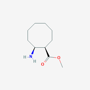 B8588715 cis-2-Amino-cyclooctanecarboxylic acid methyl ester CAS No. 649765-19-5