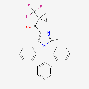 (2-Methyl-1-trityl-1H-imidazol-4-YL)(1-(trifluoromethyl)cyclopropyl)methanone
