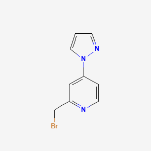 2-(bromomethyl)-4-(1H-pyrazol-1-yl)pyridine