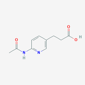 3-(6-Acetamidopyridin-3-yl)propanoic acid
