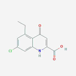 7-Chloro-5-ethyl-4-oxo-1,4-dihydroquinoline-2-carboxylic acid