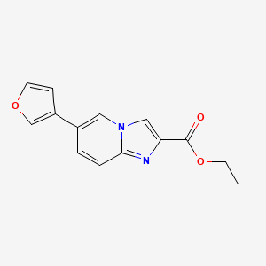 molecular formula C14H12N2O3 B8588963 Ethyl 6-(furan-3-yl)imidazo[1,2-a]pyridine-2-carboxylate 