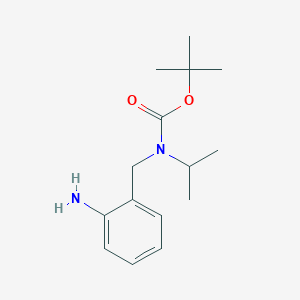 molecular formula C15H24N2O2 B8588987 tert-butyl N-[(2-aminophenyl)methyl]-N-propan-2-ylcarbamate 
