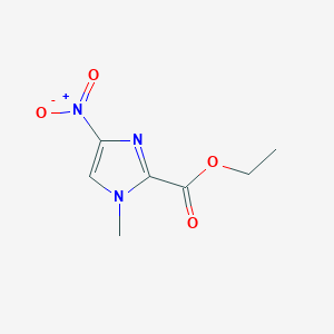 molecular formula C7H9N3O4 B008589 Ethyl 1-methyl-4-nitroimidazole-2-carboxylate CAS No. 109012-23-9