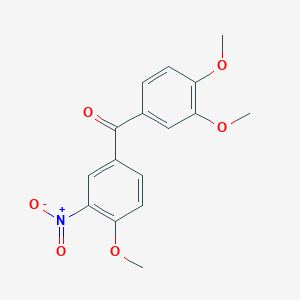 (4-Methoxy-3-nitro-phenyl)-(3,4-dimethoxy-phenyl)-methanone