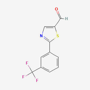 2-[3-(Trifluoromethyl)phenyl]-1,3-thiazole-5-carbaldehyde