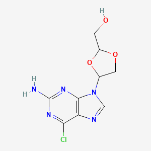 molecular formula C9H10ClN5O3 B8589051 Acpd cpd 