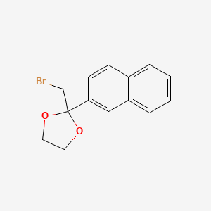 1,3-Dioxolane, 2-(bromomethyl)-2-(2-naphthalenyl)-