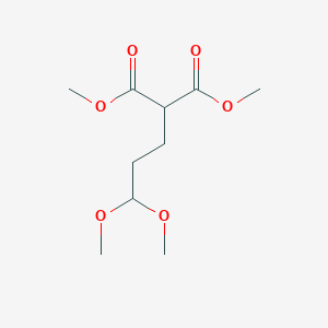 molecular formula C10H18O6 B8589111 Dimethyl (3,3-dimethoxypropyl)propanedioate CAS No. 53744-52-8