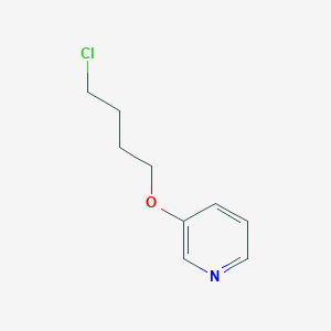 molecular formula C9H12ClNO B8589117 4-Chloro-1-(3-pyridyloxy)butane 