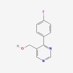 molecular formula C11H9FN2O B8589146 [4-(4-Fluorophenyl)pyrimidin-5-yl]methanol 