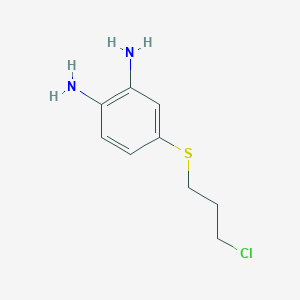 4-[(3-Chloropropyl)sulfanyl]benzene-1,2-diamine