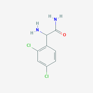molecular formula C8H8Cl2N2O B8589191 2-Amino-2-(2,4-dichlorophenyl)acetamide CAS No. 189138-38-3