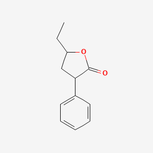2(3H)-Furanone, 5-ethyldihydro-3-phenyl-