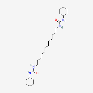 molecular formula C26H50N4O2 B8589249 1,18-Dicyclohexyl-1,3,16,18-tetraaza-2,17-octadecanedione 