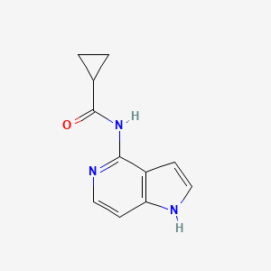 molecular formula C11H11N3O B8589277 N-(1H-pyrrolo[3,2-c]pyridin-4-yl)cyclopropanecarboxamide 