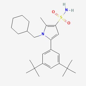 1-(Cyclohexylmethyl)-5-(3,5-di-tert-butylphenyl)-2-methyl-1H-pyrrole-3-sulfonamide
