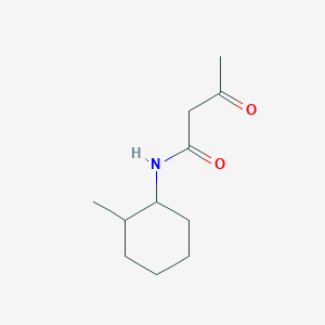 molecular formula C11H19NO2 B8589343 N-(2-methylcyclohexyl)-3-oxobutanamide 