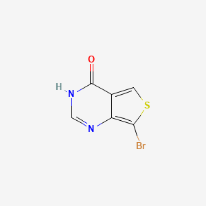 molecular formula C6H3BrN2OS B8589357 Thieno[3,4-d]pyrimidin-4(1H)-one, 7-bromo- (9CI) 