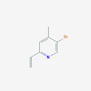 molecular formula C8H8BrN B8589385 5-Bromo-4-methyl-2-vinyl-pyridine 
