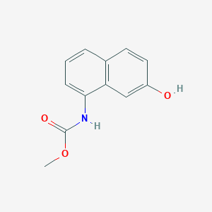 molecular formula C12H11NO3 B085894 1-Methoxycarbonylamino-7-naphthol CAS No. 132-63-8