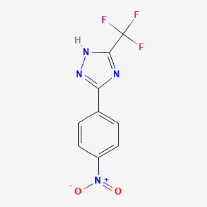 5-(4-Nitrophenyl)-3-(trifluoromethyl)-1H-1,2,4-triazole