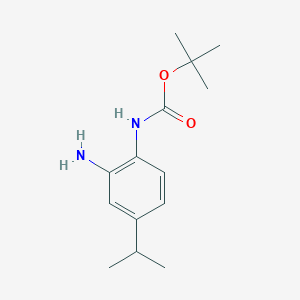 Carbamic acid,n-[2-amino-4-(1-methylethyl)phenyl]-,1,1-dimethylethyl ester