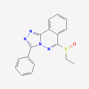 molecular formula C17H14N4OS B8589466 6-Ethylsulfinyl-3-phenyl-1,2,4-triazolo(3,4-a)phthalazine CAS No. 87540-66-7