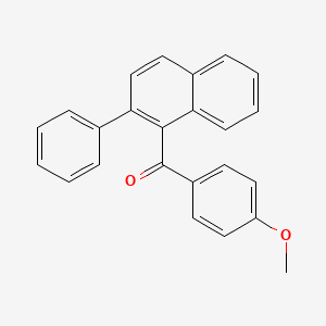 molecular formula C24H18O2 B8589468 (4-Methoxyphenyl)(2-phenylnaphthalen-1-yl)methanone CAS No. 63619-96-5
