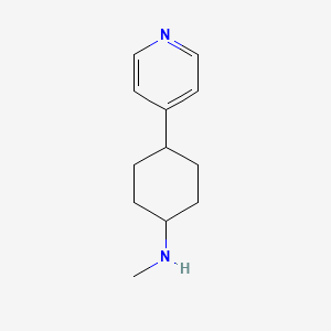molecular formula C12H18N2 B8589479 N-Methyl-4-(pyridin-4-yl)cyclohexanamine 